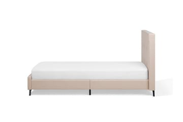 Nattaro Sängram 90x200 cm i Tyg med Sänggavel - Beige - Möbler - Sovrum - Sängram & sängstomme
