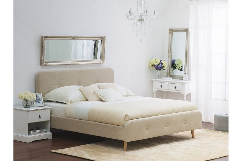 Rennes Dubbelsäng 180|200 cm - Beige - Möbler - Sovrum - Sängar - Ramsäng