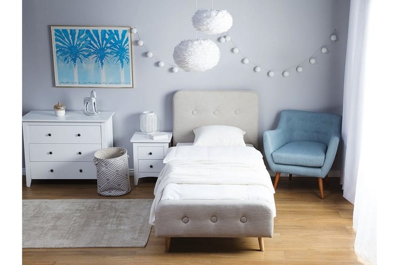 Rennes Sängram 90x200 cm - Beige - Möbler - Sovrum - Sängar - Ramsäng