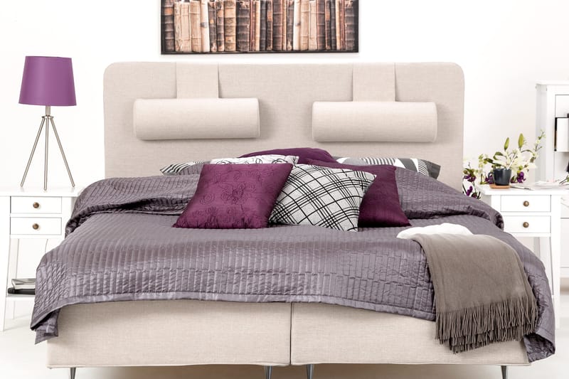 ROYAL Komplett Sängpaket Ramsäng 160 Fast Latex Beige - Möbler - Sovrum - Sängar - Komplett Sängpaket