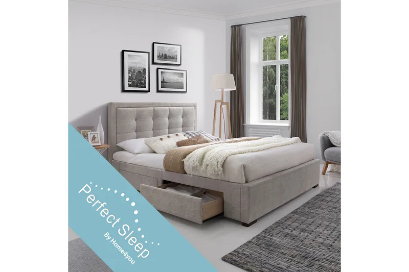 Säng Duke Med 4 Lådor Med Madrass Harmony Duo - Möbler - Sovrum - Sängar - Ramsäng