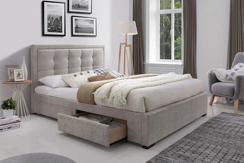 Säng Duke Med 4 Lådor Med Madrass Harmony Duo - Möbler - Sovrum - Sängar - Ramsäng