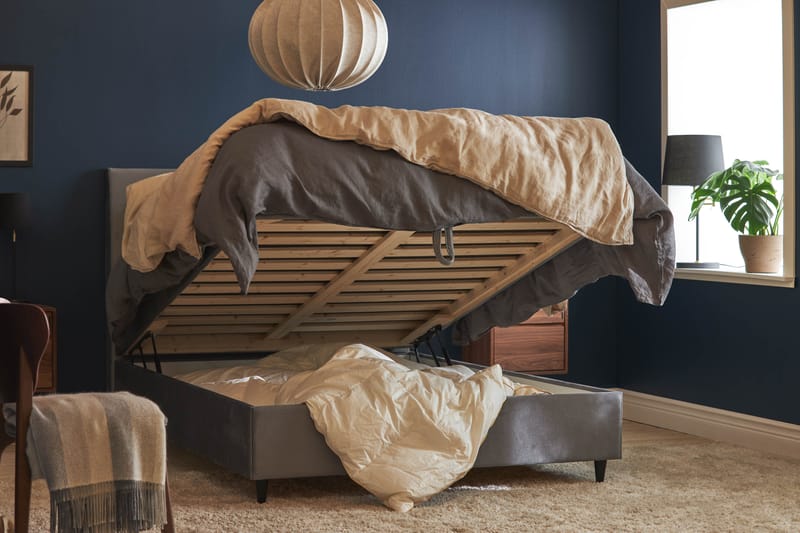 Santorini Sängpaket Ramsäng 120x200 - Grå - Möbler - Sovrum - Sängar - Komplett Sängpaket