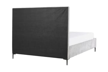 Sezanne Ramsäng 160x200 cm med Förvaring - Sammet/Grå - Möbler - Sovrum - Sängram & sängstomme