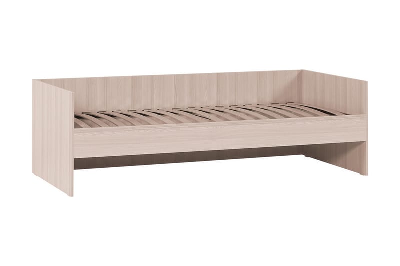 SPOT Säng med Förvaring 90x200 cm Trä/Natur/Vit - Möbler - Sovrum - Sängar - Ramsäng