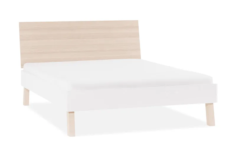 Spot Sänggavel 180x200 cm Trä/Natur/Vit, VOX