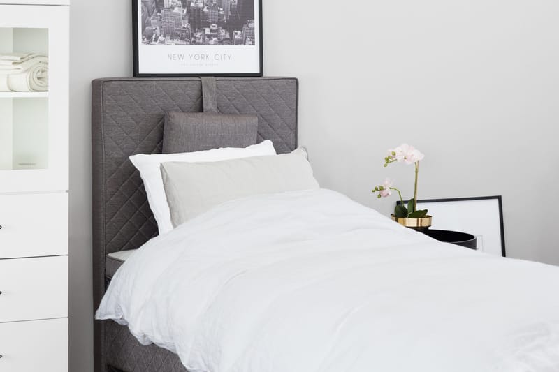 Sundborn Ramsäng 80x200 Medelfast Latex - Grå - Möbler - Sovrum - Sängar - Ramsäng