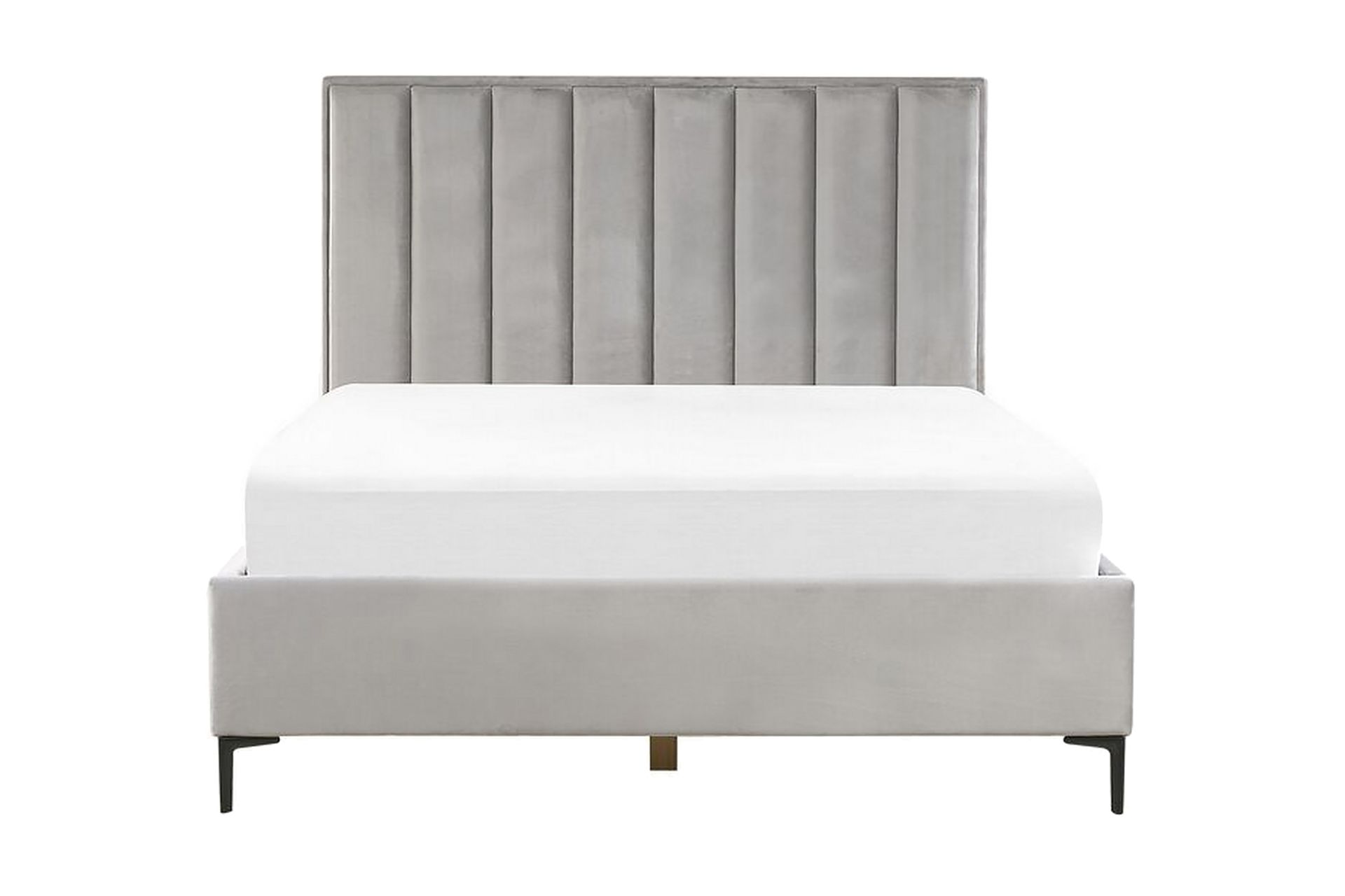 VERDELOT Ramsäng 160x200 cm med Förvaring Sammet/Grå - Möbler - Sovrum - Sängar - Ramsäng