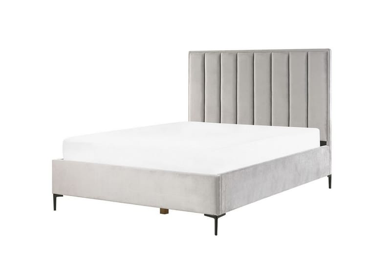VERDELOT Ramsäng 160x200 cm Sammet/Grå - Möbler - Sovrum - Sängar - Ramsäng