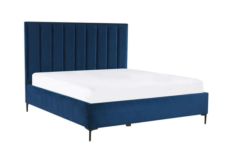 VERDELOT Ramsäng 180x200 cm Sammet/Blå - Möbler - Sovrum - Sängar - Ramsäng