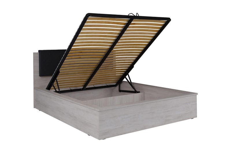 RARICK Ramsäng 182 LED-belysning Vit/Grå - Vit/Grå|Vit LED - Ramsäng