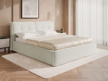 Renva Sängram 160x200 cm - Beige - Möbler - Sovrum - Sängar - Sängar med förvaring
