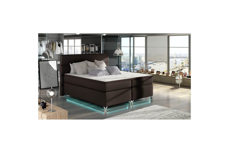 Resårbotten Eltap Amadeo med LED - Soft 66, Brun, 160x200 cm - Möbler - Sovrum - Sängar - Kontinentalsängar