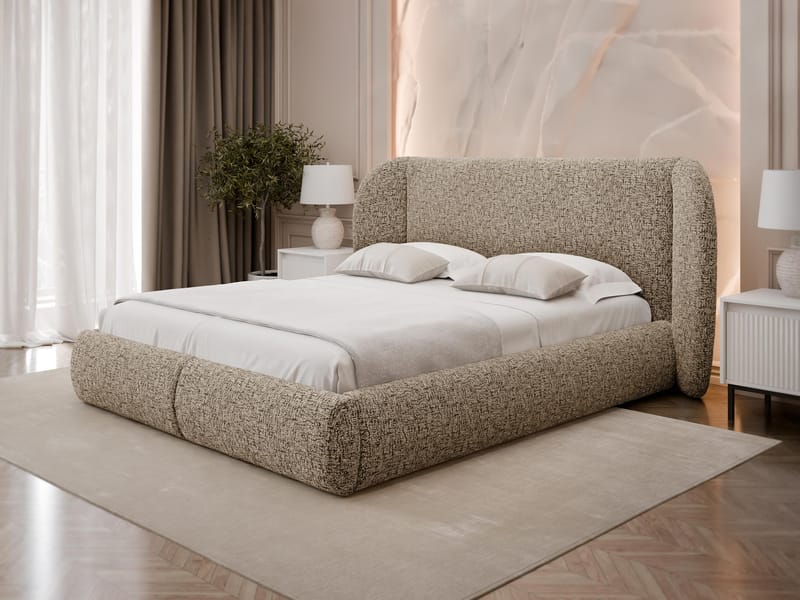 Riona Sängram 160x200 cm - Beige - Möbler - Sovrum - Sängar - Sängar med förvaring