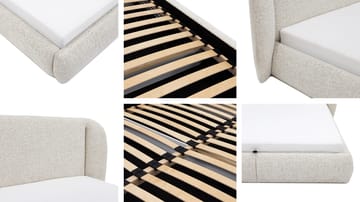 Riona Sängram 180x200 cm - Beige - Möbler - Sovrum - Sängar - Sängar med förvaring