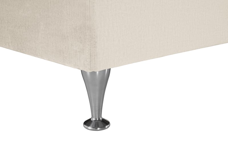 Royal Velvet Komplett Sängpaket 160x200 cm - Beige med låga silverben - Möbler - Sovrum - Sängar - Kontinentalsängar