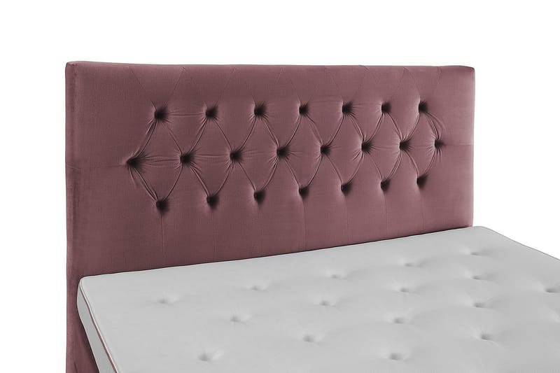 Royal Velvet Komplett Sängpaket 160x200 cm - Rosa med Höga Silverben - Möbler - Sovrum - Sängar - Kontinentalsängar