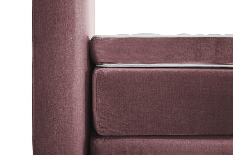 Royal Velvet Komplett Sängpaket 160x200 cm - Rosa med Höga Silverben - Möbler - Sovrum - Sängar - Kontinentalsängar