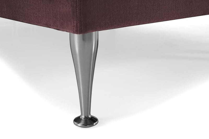 Royal Velvet Komplett Sängpaket 160x200 cm - Rosa med Höga Silverben - Möbler - Sovrum - Sängar - Kontinentalsängar