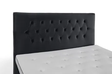 Royal Velvet Komplett Sängpaket 160x200 cm - Svart med Höga Guldben - Möbler - Sovrum - Sängar - Komplett Sängpaket