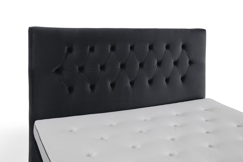 Royal Velvet Komplett Sängpaket 160x200 cm - Svart med Höga Guldben - Möbler - Sovrum - Sängar - Komplett Sängpaket