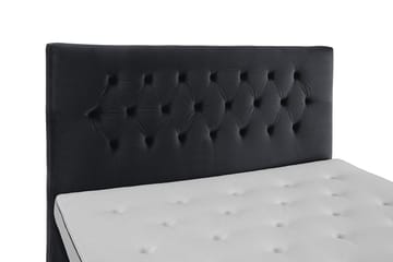 Royal Velvet Komplett Sängpaket 160x200 cm - Svart med Höga Silverben - Möbler - Sovrum - Sängar - Komplett Sängpaket