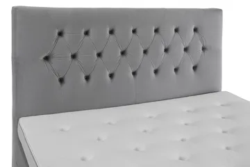 Royal Velvet Komplett Sängpaket 180x200 cm - Ljusgrå med Låga Rosében - Möbler - Sovrum - Sängar - Komplett Sängpaket