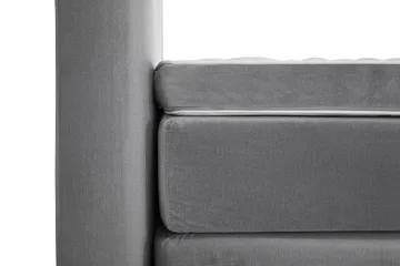Royal Velvet Komplett Sängpaket 180x200 cm - Ljusgrå med Låga Rosében - Möbler - Sovrum - Sängar - Komplett Sängpaket