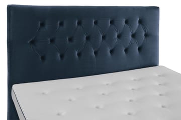 Royal Velvet Komplett Sängpaket 180x200 cm - Mörkblå med Svarvade Ben - Möbler - Sovrum - Sängar - Kontinentalsängar