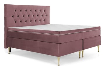 Royal Velvet Komplett Sängpaket 180x200 cm - Rosa med Höga Guldben - Möbler - Sovrum - Sängar - Komplett Sängpaket