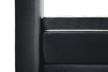 Royal Velvet Komplett Sängpaket Sammetssäng 180x200 cm - Svart med höga silverben - Möbler - Sovrum - Sängar - Komplett Sängpaket