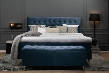 Royal Velvet Kontinentalsäng 160x200 cm - Mörkblå - Möbler - Sovrum - Sängar - Komplett Sängpaket