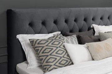 Royal Velvet Kontinentalsäng 160x200 cm - Svart - Möbler - Sovrum - Sängar - Kontinentalsängar