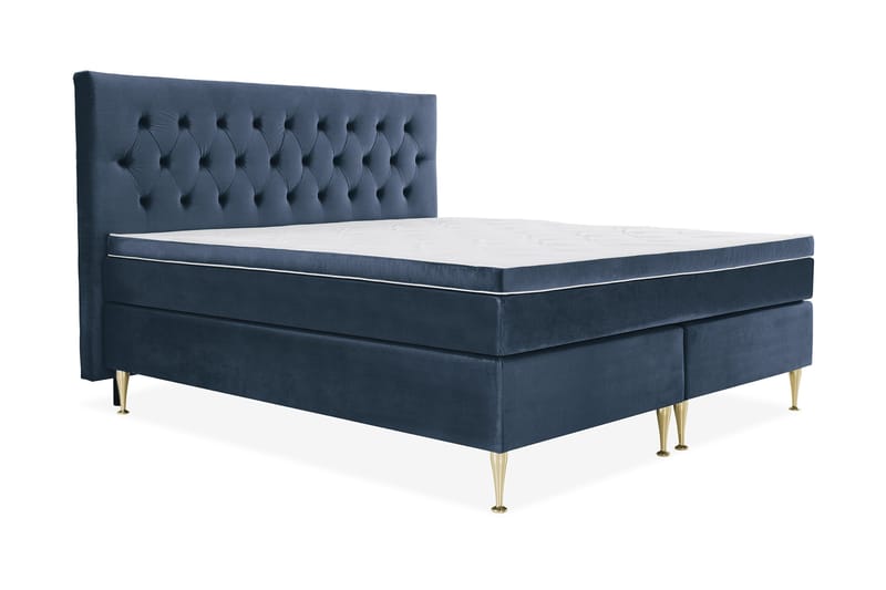 Royal Velvet Kontinentalsäng 210x210 cm - Mörkblå - Möbler - Sovrum - Sängar - Kontinentalsängar