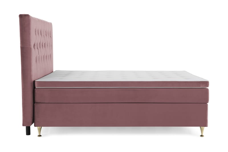 Royal Velvet Kontinentalsäng 210x210 cm - Rosa - Möbler - Sovrum - Sängar - Kontinentalsängar