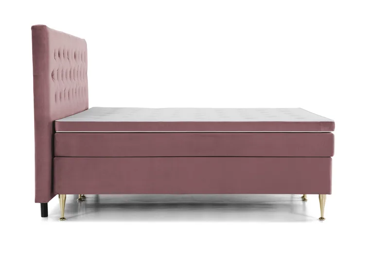 Royal Velvet Kontinentalsäng 210x210 cm - Rosa - Möbler - Sovrum - Sängar - Kontinentalsängar