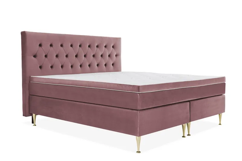 Royal Velvet Kontinentalsäng 210x210 cm - Rosa - Möbler - Sovrum - Sängar - Kontinentalsängar