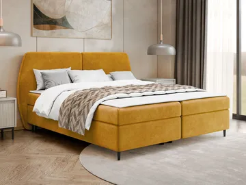 Rynricon Sängpaket Kontinentalsäng 140x200 cm - Gul - Möbler - Sovrum - Sängar - Komplett Sängpaket