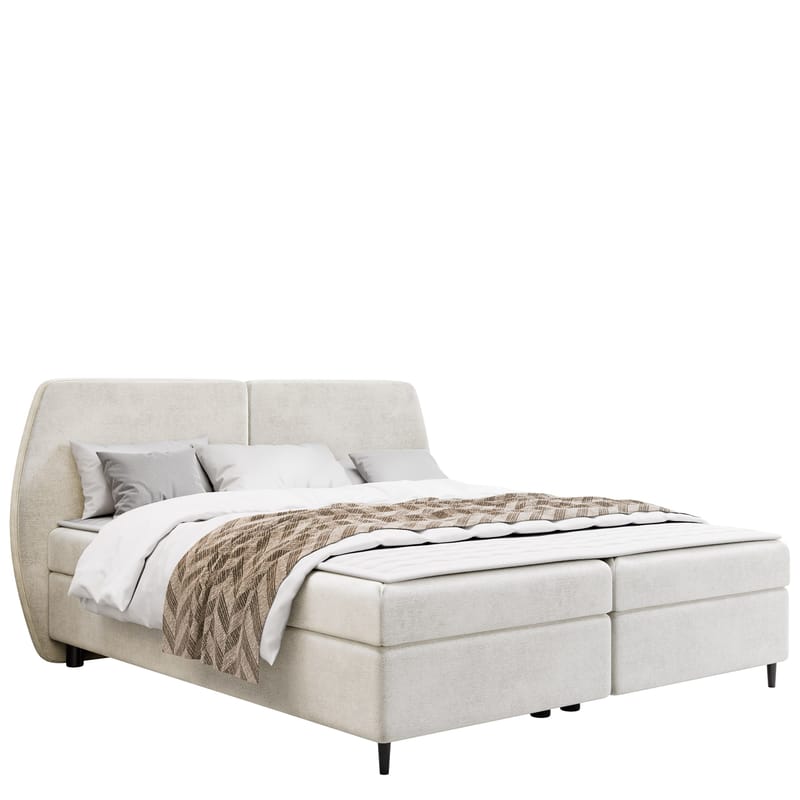 Rynricon Sängpaket Kontinentalsäng 140x200 cm, Vit