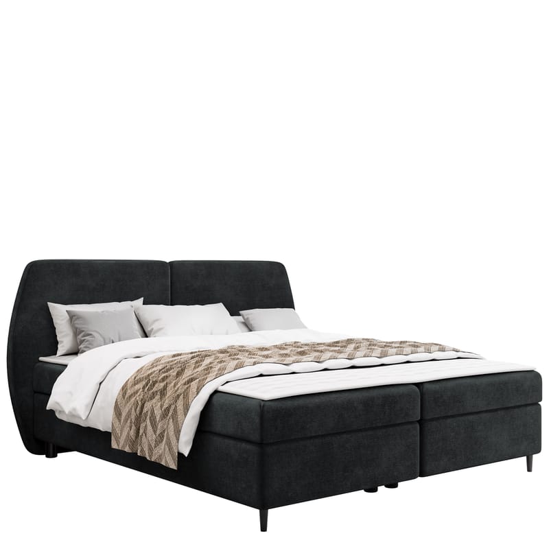 Rynricon Sängpaket Kontinentalsäng 160x200 cm - Grå - Möbler - Sovrum - Sängar - Komplett Sängpaket