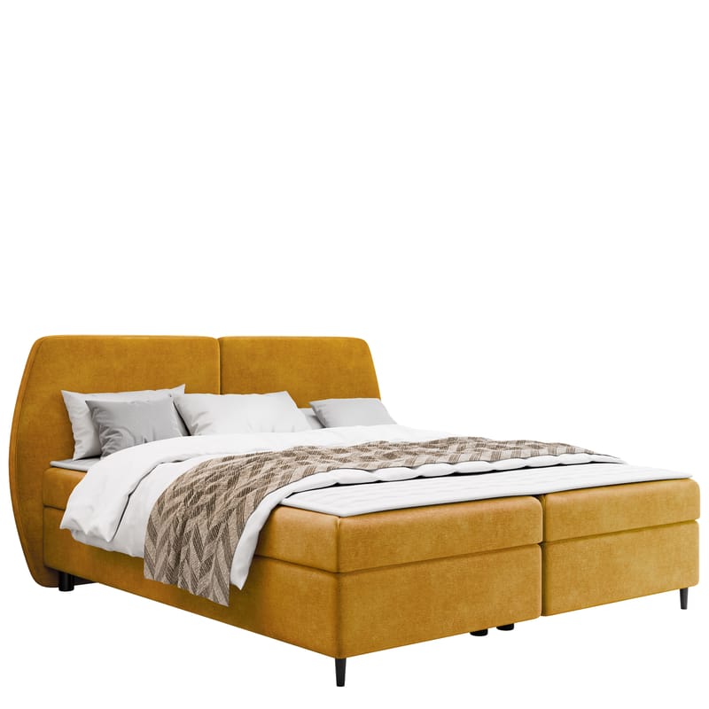 Rynricon Sängpaket Kontinentalsäng 160x200 cm - Gul - Möbler - Sovrum - Sängar - Komplett Sängpaket