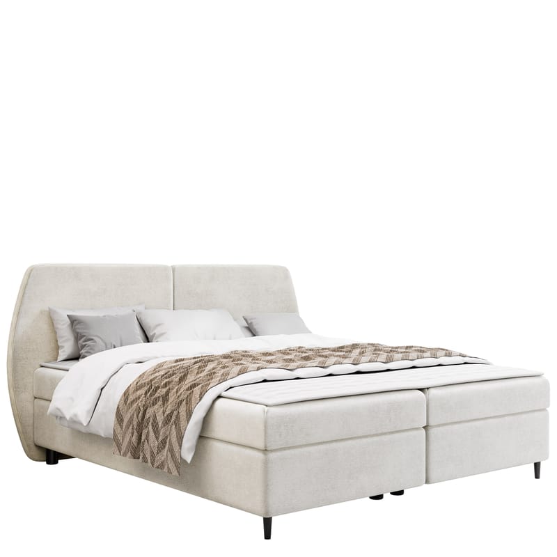 Rynricon Sängpaket Kontinentalsäng 160x200 cm - Vit - Möbler - Sovrum - Sängar - Komplett Sängpaket