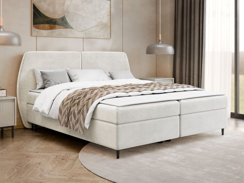 Rynricon Sängpaket Kontinentalsäng 180x200 cm - Vit - Möbler - Sovrum - Sängar - Komplett Sängpaket