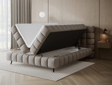 Sabeno Sängpaket Bubblig Kontinentalsäng med förvaring 140x200 cm - svart - Möbler - Sovrum - Sängar - Kontinentalsängar