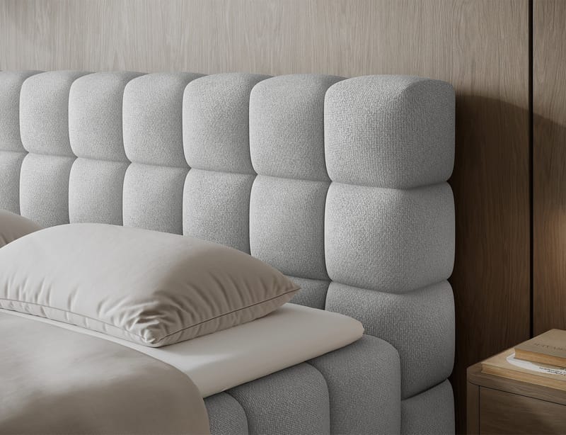 Sabeno Sängpaket Bubblig Kontinentalsäng med förvaring 140x200 cm - Tonall 03 - Möbler - Sovrum - Sängar - Kontinentalsängar