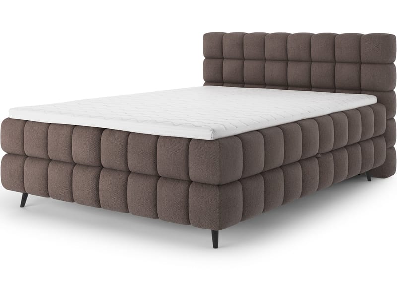 Sabeno Sängpaket Bubblig Kontinentalsäng med förvaring 140x200 cm, Tonall 22