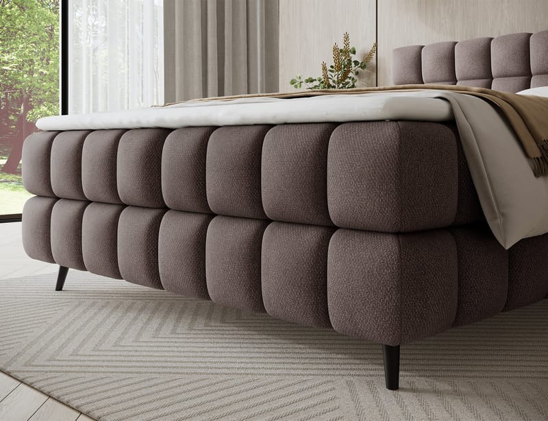 Sabeno Sängpaket Bubblig Kontinentalsäng med förvaring 140x200 cm - Tonall 22 - Möbler - Sovrum - Sängar - Kontinentalsängar