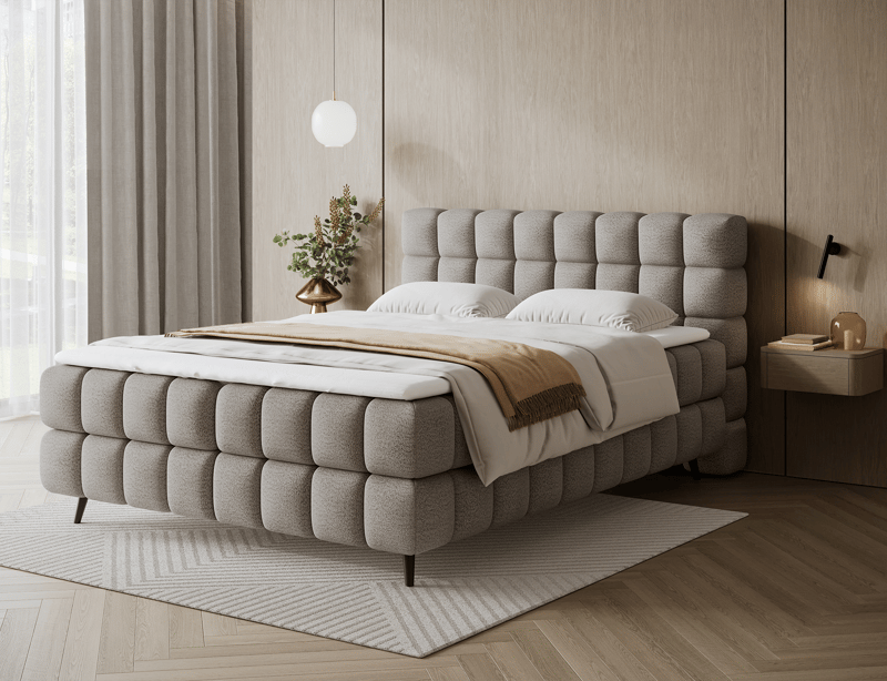 Sabeno Sängpaket Bubblig Kontinentalsäng med förvaring 160x200 cm - svart - Möbler - Sovrum - Sängar - Kontinentalsängar