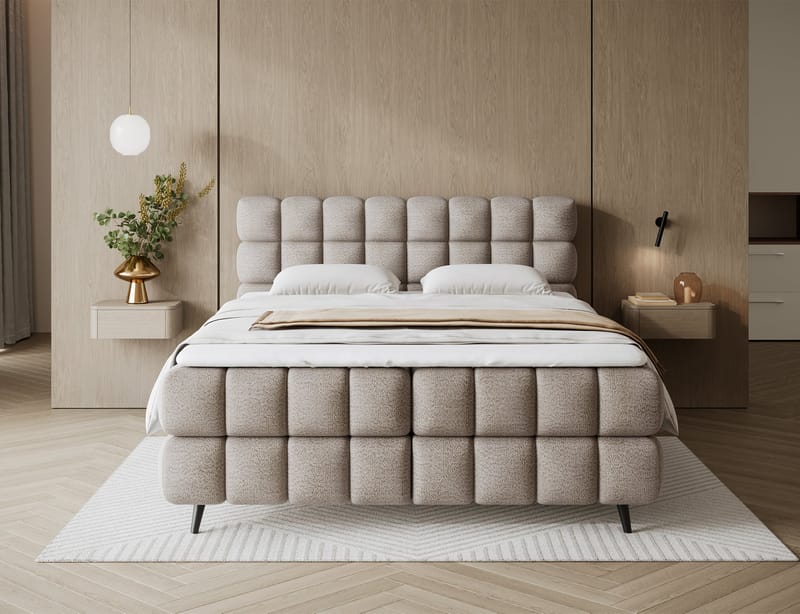 Sabeno Sängpaket Bubblig Kontinentalsäng med förvaring 160x200 cm - svart - Möbler - Sovrum - Sängar - Kontinentalsängar