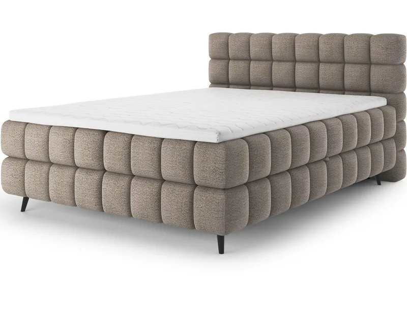 Sabeno Sängpaket Bubblig Kontinentalsäng med förvaring 160x200 cm, svart